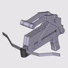CAD model of repeating crossbow.