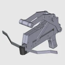 CAD model of repeating crossbow.