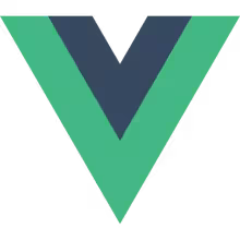 Vue.js logo.