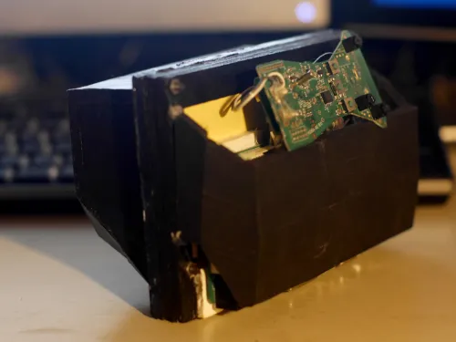 Rear view of HMD module.